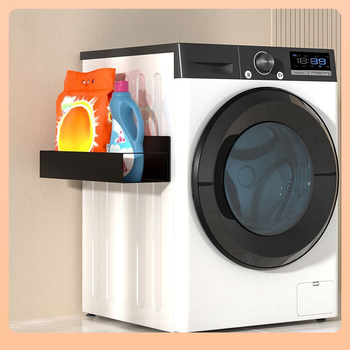 Επιτοίχιος μαγνητικός κάδος μπαχαρικών και οργανωτής πλευρικού ψυγείου, 1-επίπεδος, χωρίς οπές, εγκατάσταση με γάντζο, πολυχρηστική αποθήκευση για κουζίνα, υπνοδωμάτιο και μπάνιο