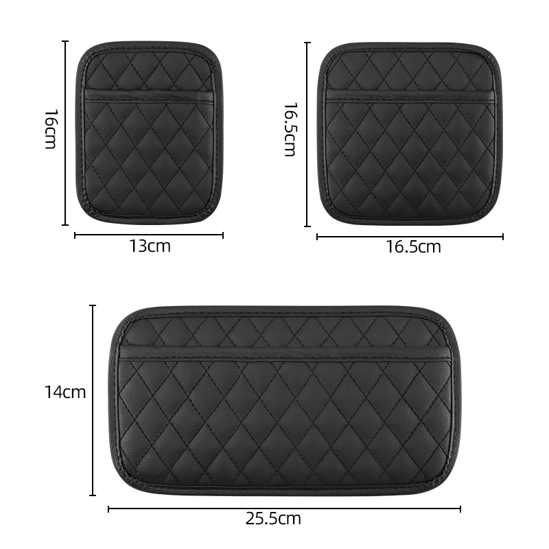 Bőr autóülés hátsó tároló táska — Testreszabható, függőleges rögzítés, logónyomtatás elérhető