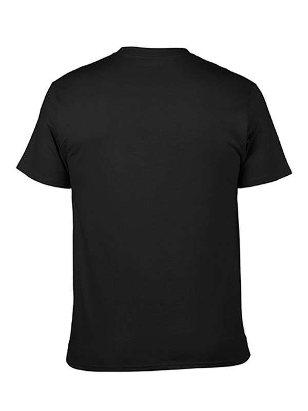 Tricou din bumbac, croială lejeră, mâneci scurte, guler rotund