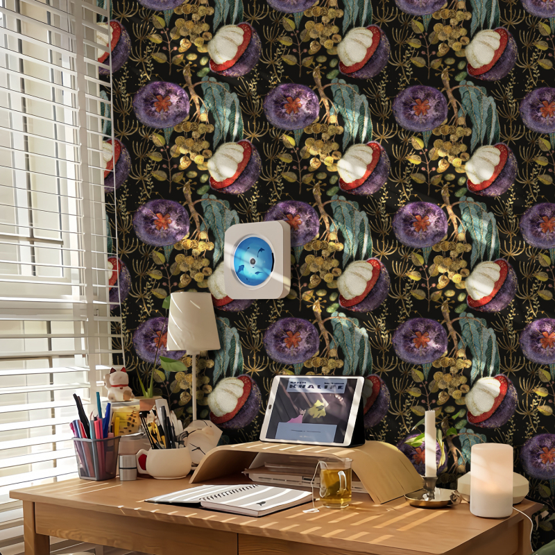 Funlife samoljepljiva PVC tapeta za zid s floralnim uzorkom, vodootporna i otporna na masnoće