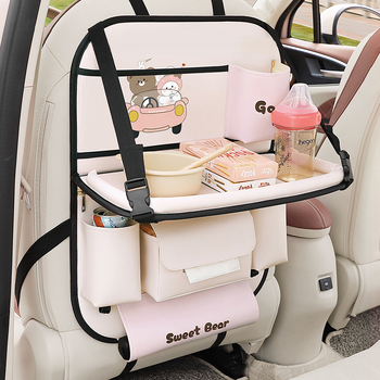 Τσάντα αποθήκευσης πίσω από το κάθισμα αυτοκινήτου - δερμάτινη, αδιάβροχη, προσαρμόσιμη, παγκόσμια συμβατότητα, εκτύπωση λογότυπου