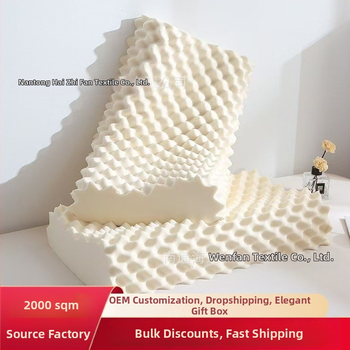 Sail of the sea lateksa spilvens ar vilka zobu formu, adītais audums, sintētiskais lateks, lateksa saturs līdz 70%, svars 1,0–1,5 kg