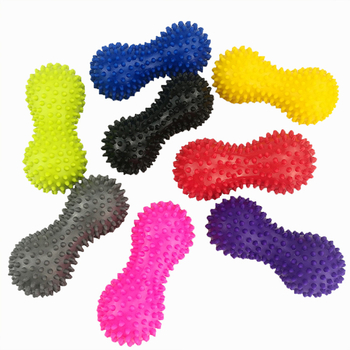 PVC μασάζ μπάλα σε σχήμα φιστικιού για αποκατάσταση και ανακούφιση πόνου στη fascia, πέλτος, ώμος και αυχένας; φουσκώνει, 85 g, παραμετροποίηση επεξεργασίας