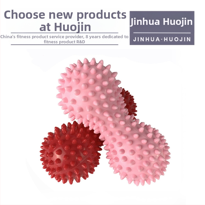 PVC masāžas bumba arahidforma fasciālai atslābināšanai un rehabilitācijai; piepūšama, 85 g, pielāgota apstrāde