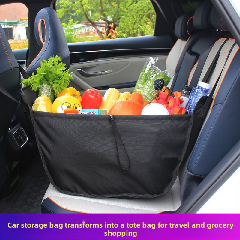 Τσάντα αποθήκευσης στην πλάτη του καθίσματος αυτοκινήτου, πολυλειτουργικός οργανωτής πίσω καθίσματος, μεγάλη χωρητικότητα, από ύφασμα Oxford, με λαβή