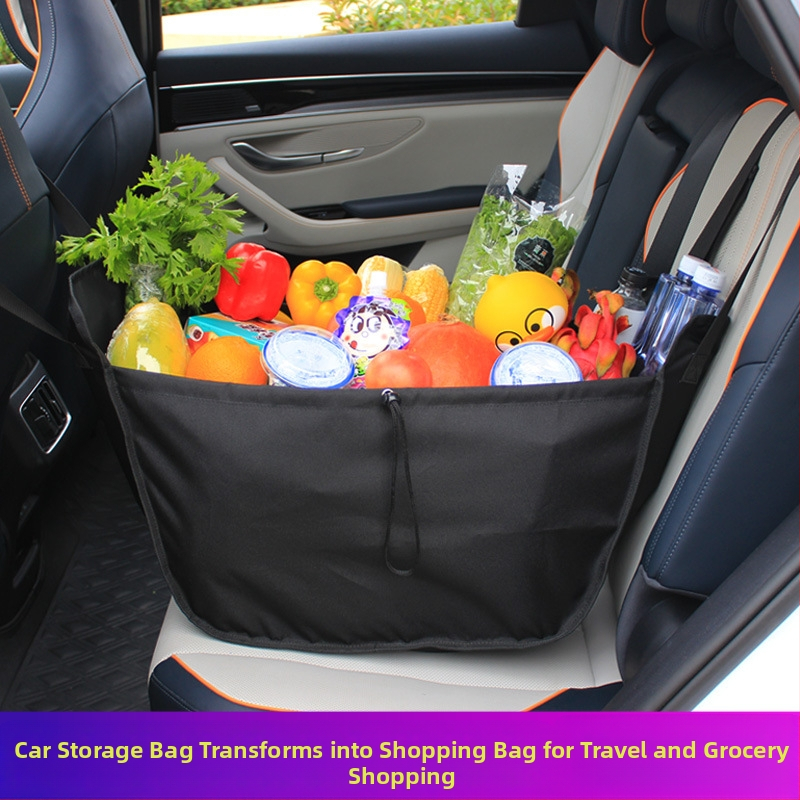 Τσάντα αποθήκευσης στην πλάτη του καθίσματος αυτοκινήτου, πολυλειτουργικός οργανωτής πίσω καθίσματος, μεγάλη χωρητικότητα, από ύφασμα Oxford, με λαβή
