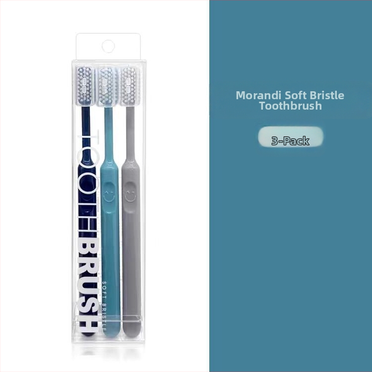 GOGOMGL Pieaugušo zobu birstu komplekts – Mīkstās šķiedras, 10 gab., Manuālā zobu birste