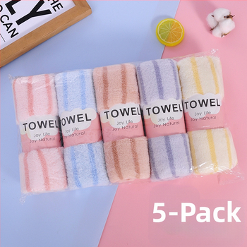 Πετσέτα προσώπου από φλίς κοραλλιών, 240 g, υφή υψηλό-χαμηλό, με εκτυπωμένο λογότυπο