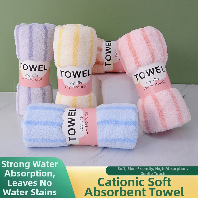 Korāla flīša sejas dvielis, 240 g, augsts-zems pūka raksts, drukāts logotips