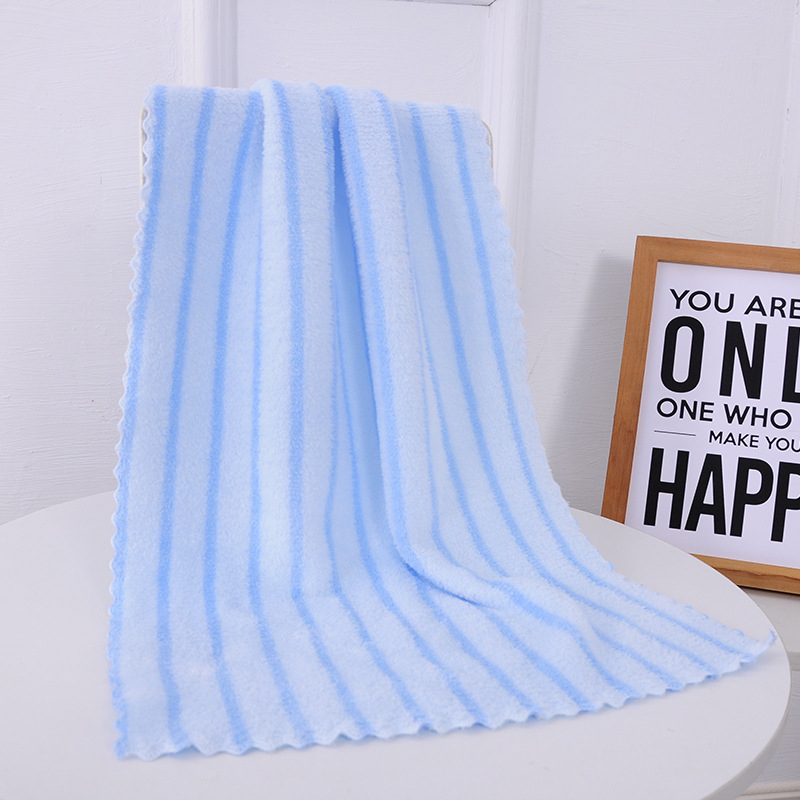 Korāla flīša sejas dvielis, 240 g, augsts-zems pūka raksts, drukāts logotips