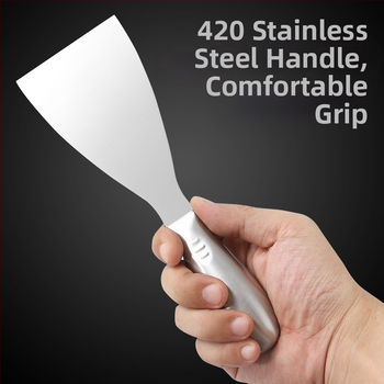 Εργαλείο κουζίνας από ανοξείδωτο ατσάλι για τον καθαρισμό λαδιών, μοντέρνο μινιμαλιστικό στυλ, δυνατότητα προσαρμογής και εκτύπωσης λογότυπου