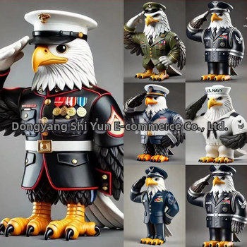 Διακοσμητικό γραφείου από ρητίνη – Αετός για Τιμή στους Βετεράνους, Στυλ Καρτούν, Δώρο για Ηλικιωμένους και Συναδέλφους