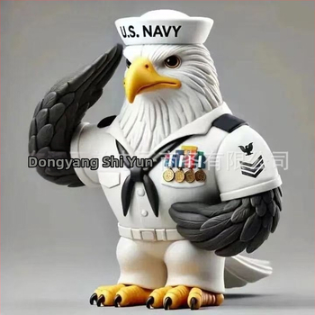 Διακοσμητικό γραφείου από ρητίνη – Αετός για Τιμή στους Βετεράνους, Στυλ Καρτούν, Δώρο για Ηλικιωμένους και Συναδέλφους