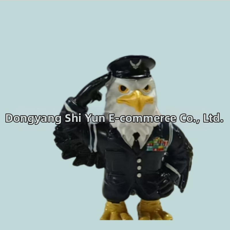 Διακοσμητικό γραφείου από ρητίνη – Αετός για Τιμή στους Βετεράνους, Στυλ Καρτούν, Δώρο για Ηλικιωμένους και Συναδέλφους