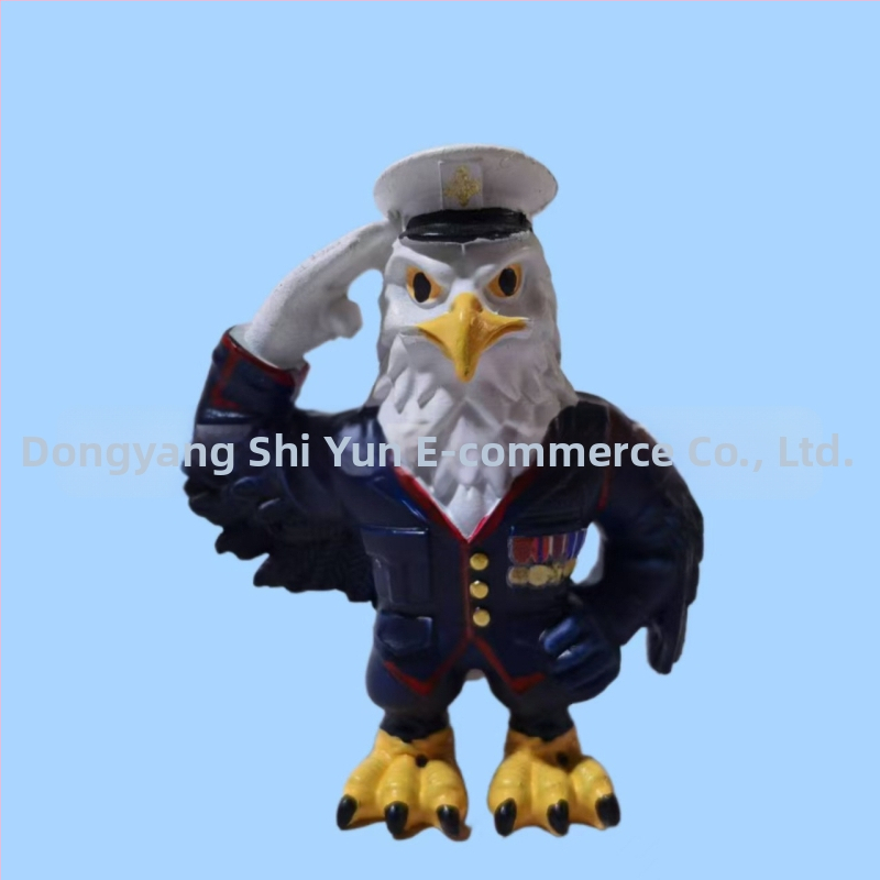 Διακοσμητικό γραφείου από ρητίνη – Αετός για Τιμή στους Βετεράνους, Στυλ Καρτούν, Δώρο για Ηλικιωμένους και Συναδέλφους