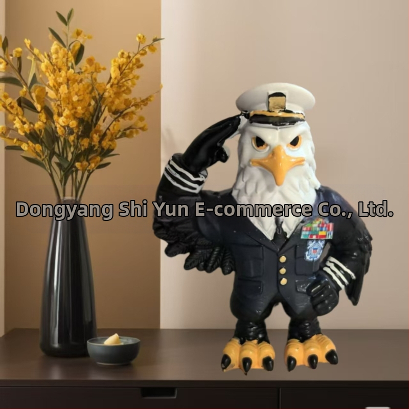 Διακοσμητικό γραφείου από ρητίνη – Αετός για Τιμή στους Βετεράνους, Στυλ Καρτούν, Δώρο για Ηλικιωμένους και Συναδέλφους