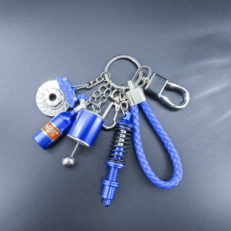 ML ключодържател от неръждаема стомана с анкерен мотив, електроплакиран финиш, ежедневен стил