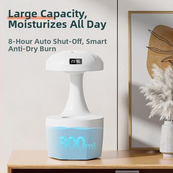 Υγραντήρας με αρωματοθεραπεία, USB τροφοδοσία, ήσυχη λειτουργία, δεξαμενή νερού 0,5–1 L, κατάλληλος για 31–40 τ.μ., χρονόμετρο 2–8 ωρών