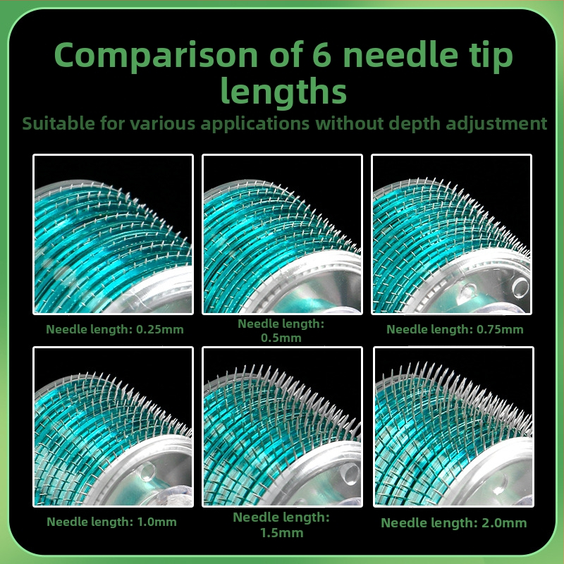 Emmawife микроиглен лицев ролер – нестерилно устройство за подмладяване на лицето и растеж на косата, обновен модел с нисък пропуск, твърдост средно-твърда, одобрение: Susu equipment № 20200094.