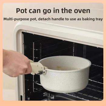 Σετ μαγειρικά σκεύη με αποσπώμενο χερούλι, κράμα αλουμινίου, αντικολλητική επίστρωση, συμβατό με επαγωγικές εστίες και εστίες αερίου, περιλαμβάνει κατσαρόλα, κατσαρολάκι για γάλα, κατσαρόλα σούπας, γουόκ και τηγάνι, καπάκι από θερμό γυάλι