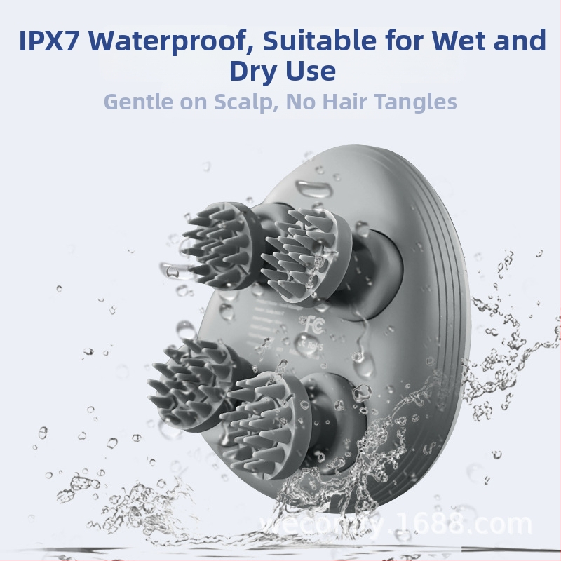 Устройство за масаж на раменете, врата и скалпа с водоустойчив корпус, USB захранване, модел sCalp mini-T, техники: масаж, акупресия, месене