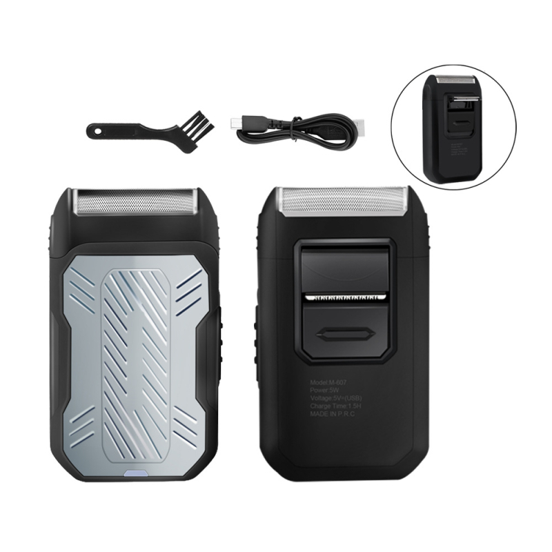 Електрическа самобръсначка с 1 режеща глава, подвижна измиваща се глава, време на работа над 60 мин, зареждане, вградена батерия 500–800 mAh