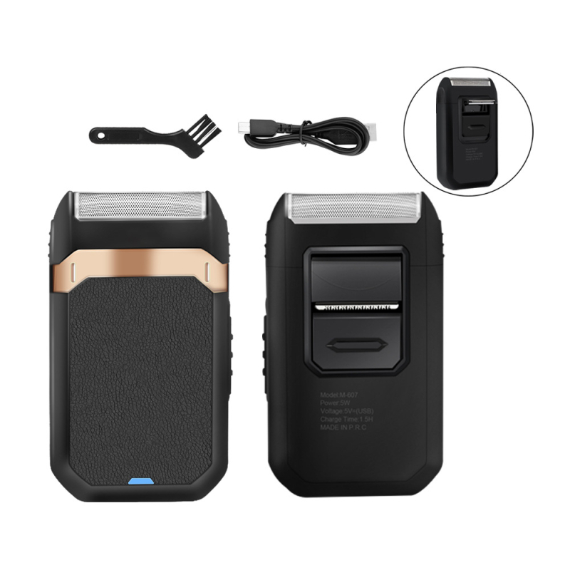 Електрическа самобръсначка с 1 режеща глава, подвижна измиваща се глава, време на работа над 60 мин, зареждане, вградена батерия 500–800 mAh