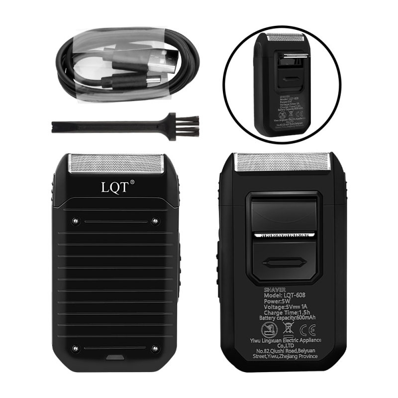 Електрическа самобръсначка с 1 режеща глава, подвижна измиваща се глава, време на работа над 60 мин, зареждане, вградена батерия 500–800 mAh