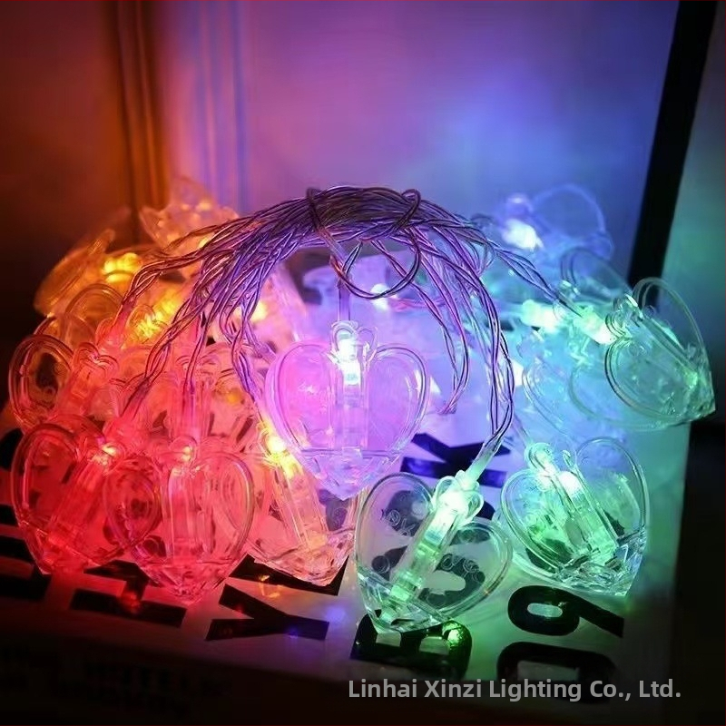 LED klipsidega valgustring, tähekujuline, 10–40 LED, 3000K, IP65, patareidega toidetud