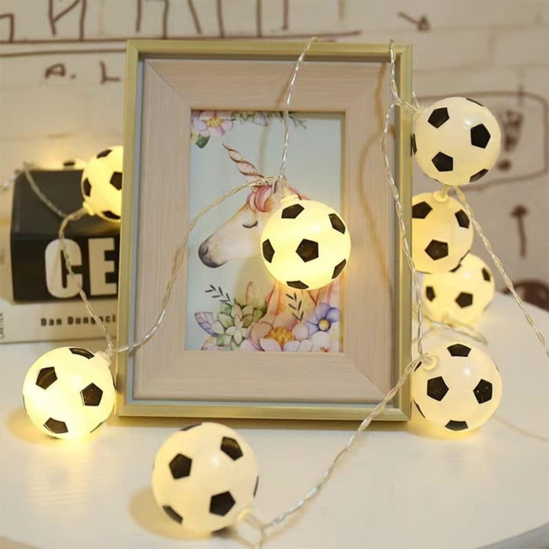 LED svjetleći niz za dekoraciju duljine 1,8 m s temom ragbi, nogomet i košarka
