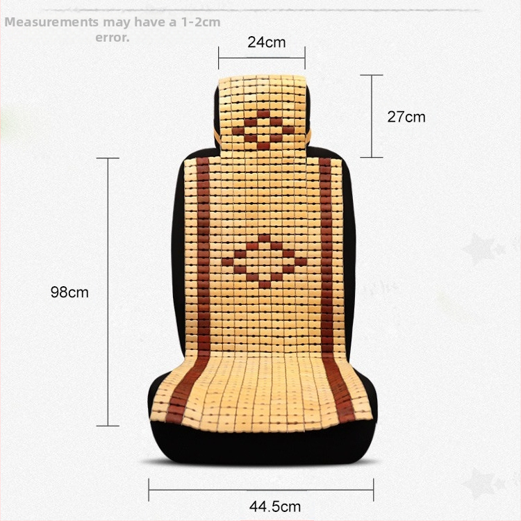 Седалка за кола охлаждащ мат, ръчно плетен, от бамбукови плочи, за предни седалки, монолитен дизайн
