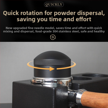 Διανομέας καφέ σκόνης με περιστροφική βελόνα για μηχανές εσπρέσο | Υλικό: κράμα αλουμινίου / ανοξείδωτος χάλυβας 304 | Στυλ: υψηλής ποιότητας, απλός σχεδιασμός