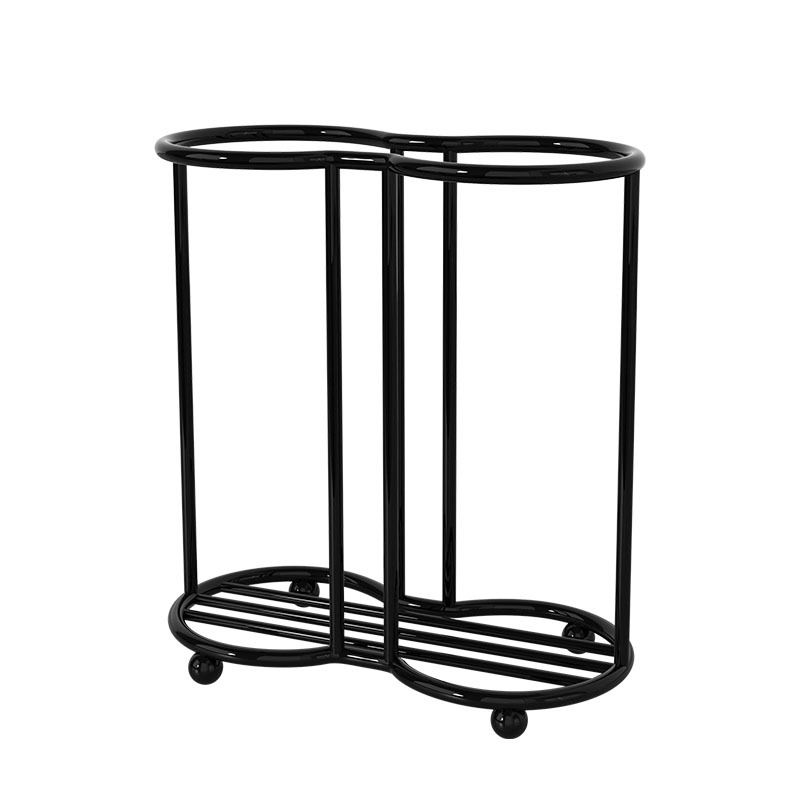 Poháradagoló állvány - összecsukható, forgatható, asztali, kovácsoltvas, 1‑szintes