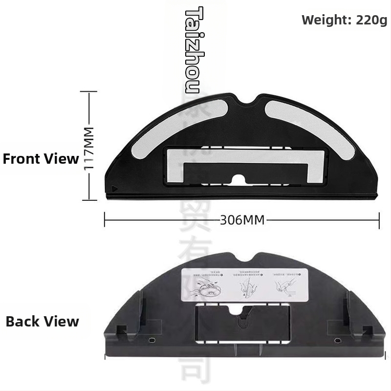 Robotu vakuuma mitrā lupatas turētāja piederumi, saderīgi ar G10/G10S/T7S/T7Splus/S7/G10pro; piemēroti mājsaimniecībām virs 150 m²
