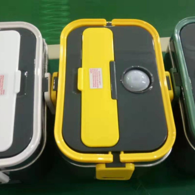 Електрическа кутия за обяд, домашна и автомобилна употреба, безводно нагряване, 1 л капацитет, 220V, 120W, вътрешен съд от неръждаема стомана