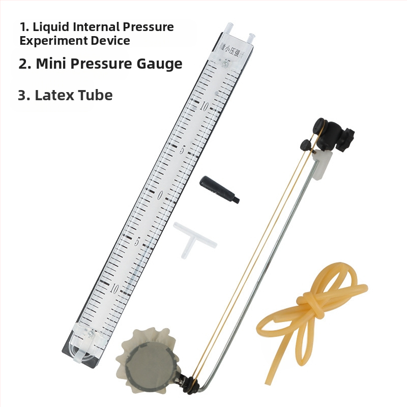 Учебни помагала: комплект за експеримент по вътрешното налягане на течности, прозрачен съд, за физика в средното училище, използване на закрито, метал-пластика
