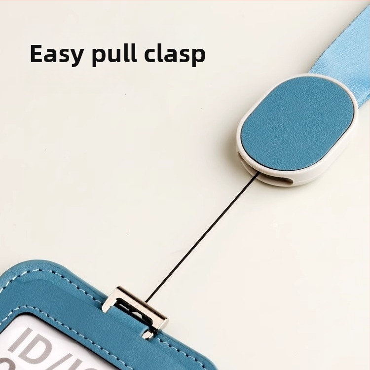 Калъф за карта от кожа за работно удостоверение, модерен минималистичен стил