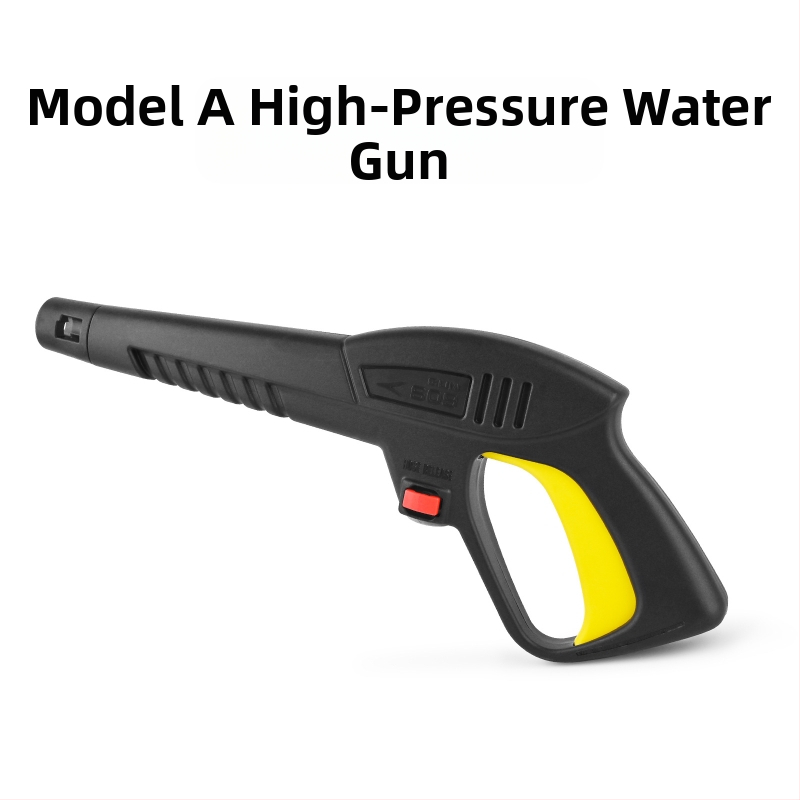 Augsta spiediena automašīnu mazgāšanas pistole, galva un rokturis no inženierplastmasām, izsmidzināšanas attālums 2 m, ūdens spiediens 160 bar / 2320 psi