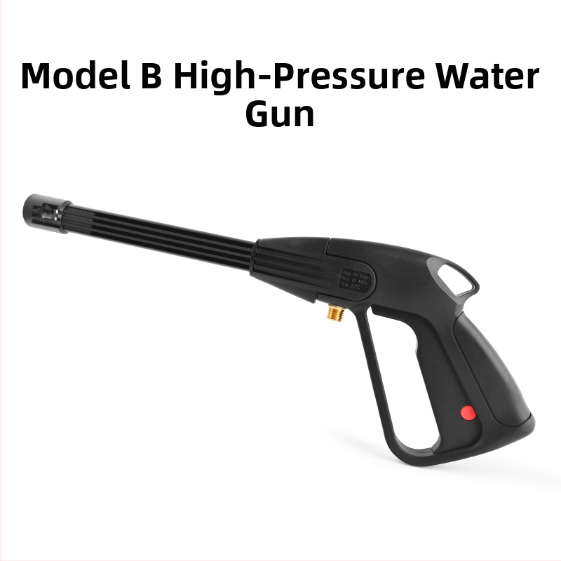 Augsta spiediena automašīnu mazgāšanas pistole, galva un rokturis no inženierplastmasām, izsmidzināšanas attālums 2 m, ūdens spiediens 160 bar / 2320 psi