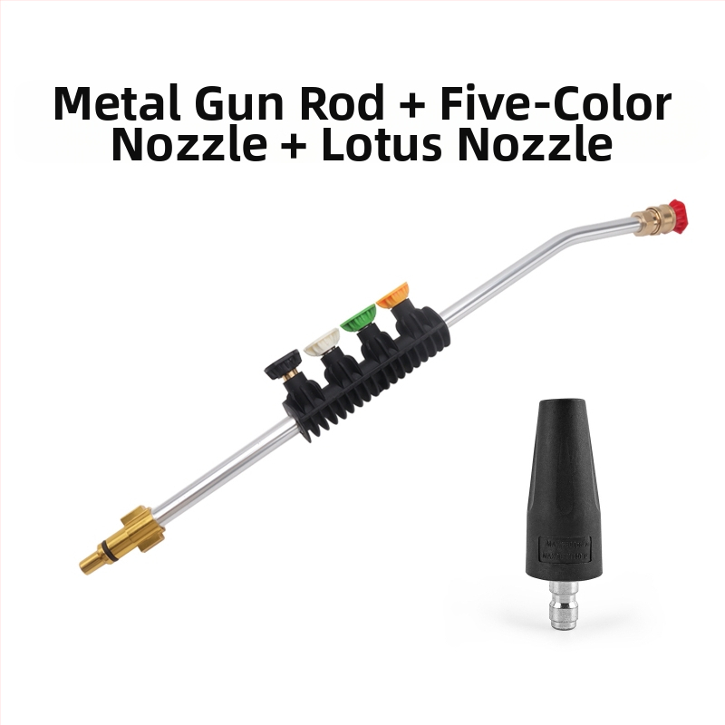 Augsta spiediena automašīnu mazgāšanas pistole, galva un rokturis no inženierplastmasām, izsmidzināšanas attālums 2 m, ūdens spiediens 160 bar / 2320 psi