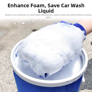 Auto mazgāšanas cimdi ar pūkstošu chenille un korāla fleece, ūdensnecaurlaidīgi, 120 g