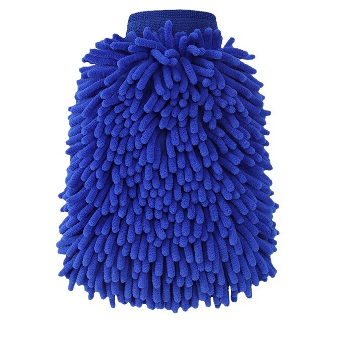 Auto mazgāšanas cimdi ar pūkstošu chenille un korāla fleece, ūdensnecaurlaidīgi, 120 g