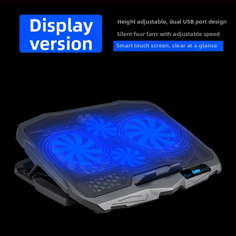 Chladič za notebook N98 s 4-stupanjskim reguliranim ventilatorom, plastična baza