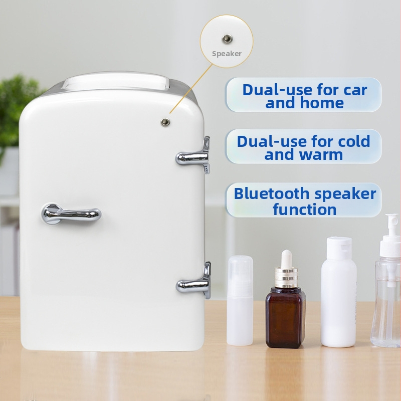 Полупроводников хладилник за автомобил и дом; обем до 5 л; мощност 40W; напрежение 100–204V; двойно приложение за кола и дом