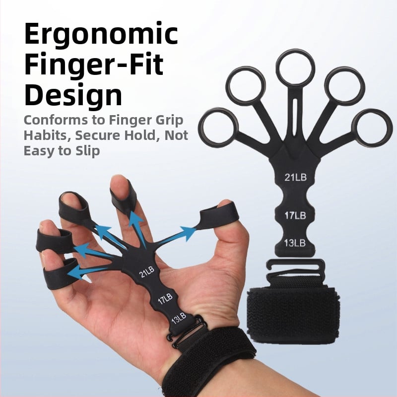 Силиконов тренажор за пръсти за сила на хвата – за възрастни