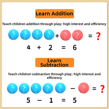 Youcai пластмасови броещи топчета за начална математика – учебни помагала за задачи по вероятности