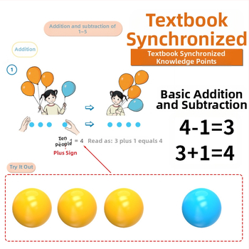 Youcai пластмасови броещи топчета за начална математика – учебни помагала за задачи по вероятности