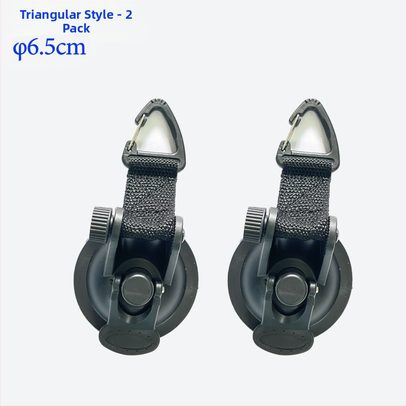 Кука с вакуум за палатка за автомобил, сърцевидна форма, ABS + нейлонова лента, носимост до 10 кг