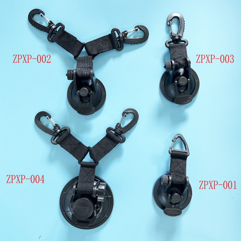 Кука с вакуум за палатка за автомобил, сърцевидна форма, ABS + нейлонова лента, носимост до 10 кг