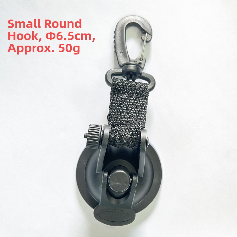 Кука с вакуум за палатка за автомобил, сърцевидна форма, ABS + нейлонова лента, носимост до 10 кг